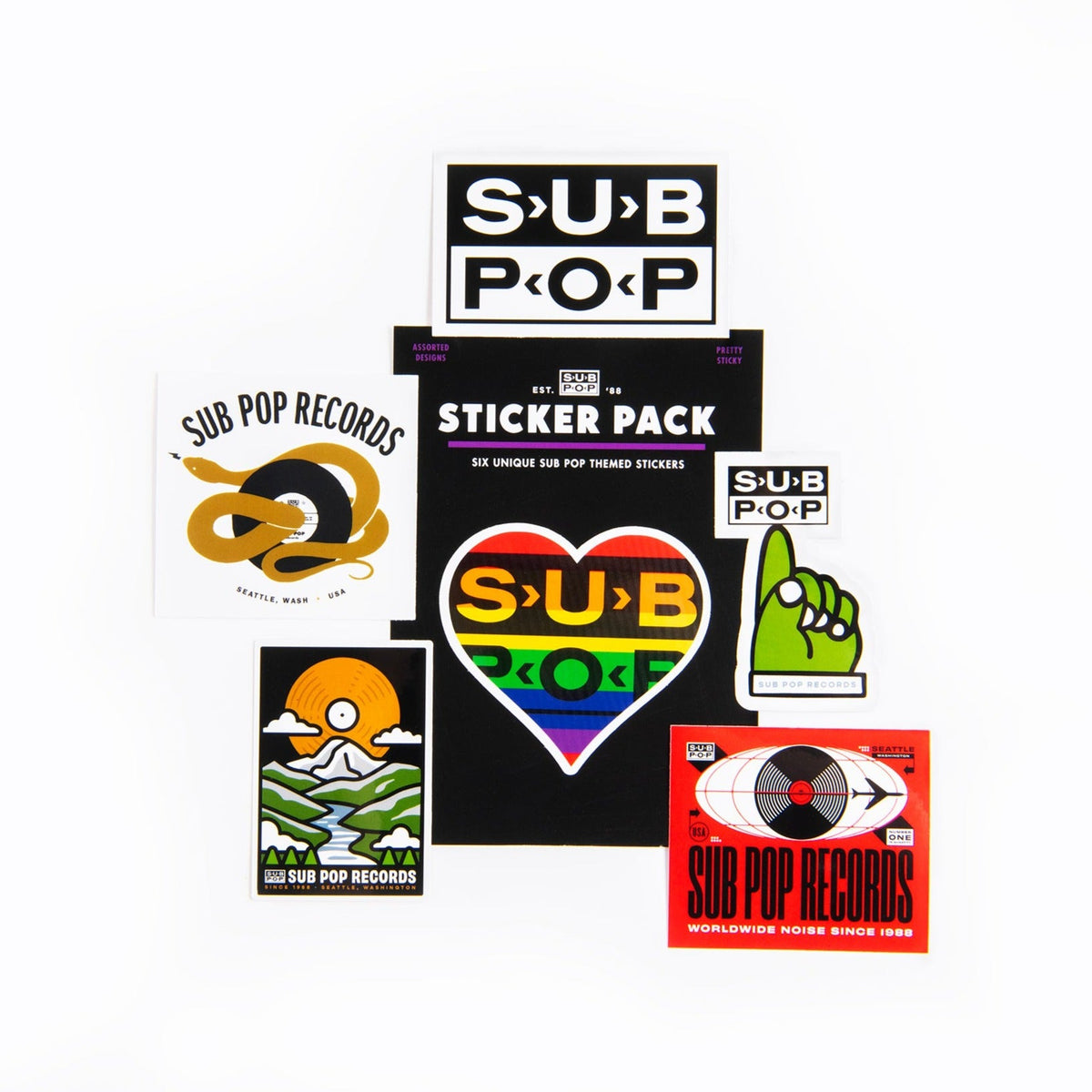 #9 Sticker Pack – Sub Pop Direct